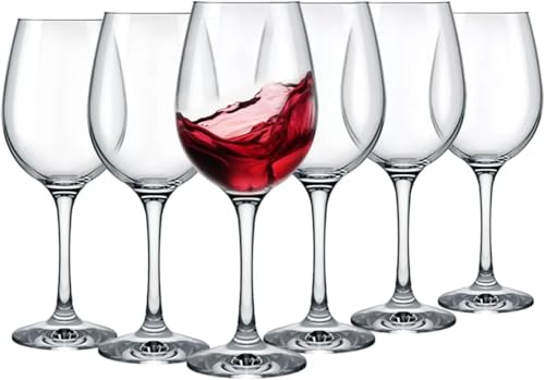 La mejor selección de Copas de ponche los 10 mejores. 48 MEFENY Juegos 6 Piezas de Copas de Vino Tinto, Transparente Vasos para Vino, Copón Vidrio Copa Elegante para Cena, Boda, Fiestas, Regalo, Uso Doméstico (220ml)