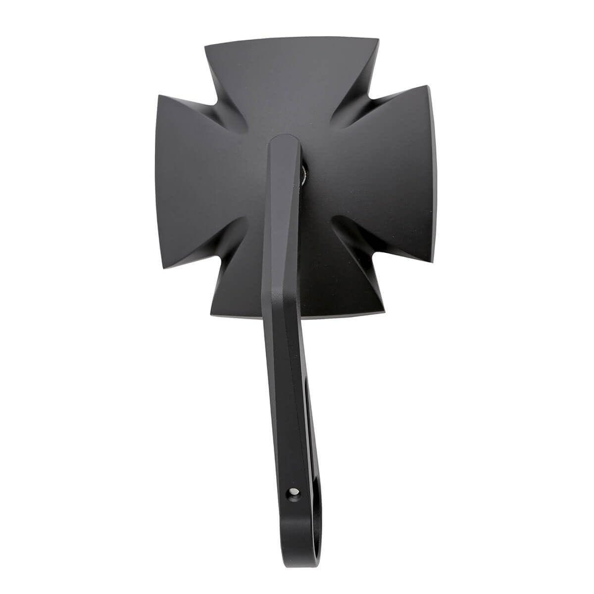 HIGHSIDER Lenkerendenspiegel IRON CROSS schwarz eloxiert, Mittel
