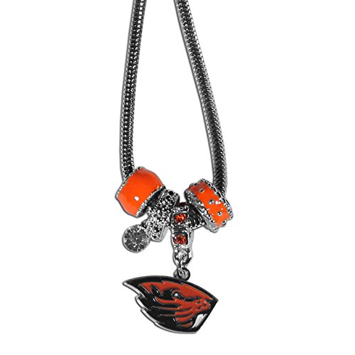 NCAA Siskiyou Sports Womens Oregon State Beavers Euro Bead Necklace 18 inch Team Color