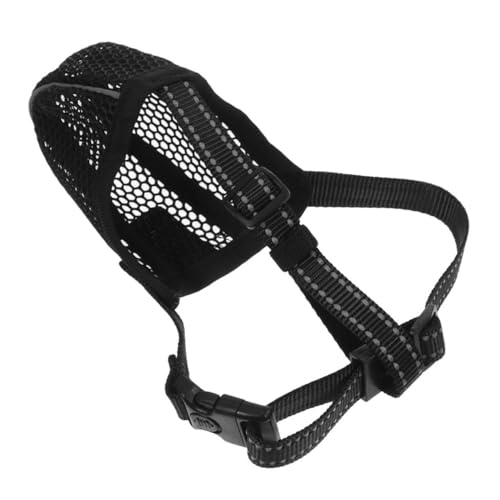MERRYHAPY Adjustable Breathable Dog Muzzle Soft Mesh Mouth Cover for for Grooming Prevents Biting and Chewing Durable Design