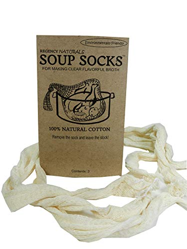 REGENCY WRAPS RW825N Natural Soup Socks for Making Clear Broth and Flavorful Soups