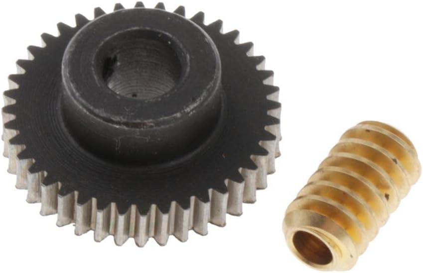 CALANDIS™ 0.5 Modulus Steel Worm Gear Wheel 40 Tooth + Brass Gear Shaft Set | Automation, Motors & Drives | Electric Motors | General Purpose Motors