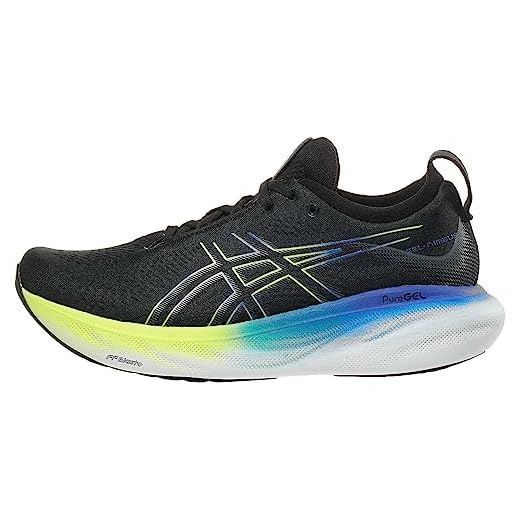 Tenis Asics Gel-nimbus 25 Masculino - Preto/amarelo - 40