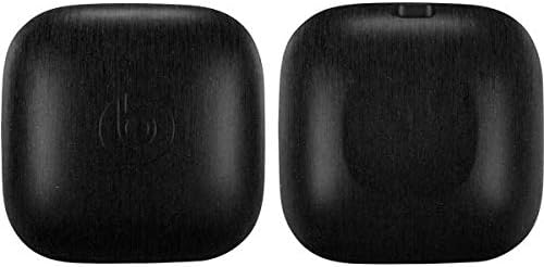 Skinit Decal Audio Skin Compatible with PowerBeats Pro - Officially Licensed Black Brushed Steel Texture Design