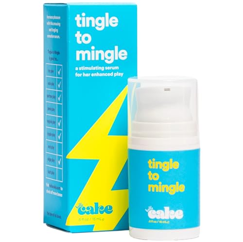 Hello Cake Tingle to Mingle, Tingling, Stimulating, Arousal Serum for Women - Made with Natural Extracts, Warming and Cooling Sensation Gel, 0.5 fl oz
