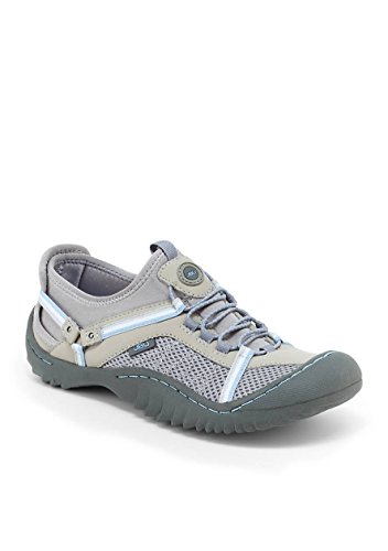 JBU by Jambu Women's Tahoe Max Sneaker, Light Grey/Stone Blue, 6.5 M US