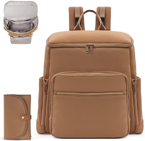 Neoprene Diaper Bag Backpack Baby Bag with 12 Pockets Baby Diaper Bag for Boys Girls