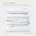 Bare Home 100% Organic Cotton King Duvet Cover Set - Crisp Percale Weave - Lightweight & Breathable - Cooling Duvet Cover Set (King, White)