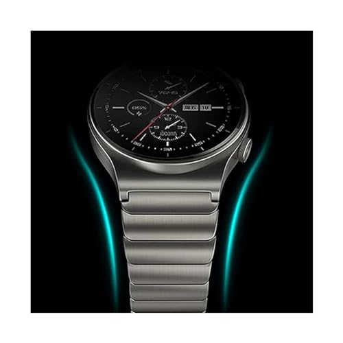 Bracelet acier inoxydable 22mm noir compatible Huawei Galaxy Watch