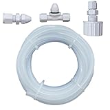 Poolzilla (1 Pack Pool Slide Spray Kit - 12’ FT Tubing, Nozzles, and Connector for Straight or Curved Swimming Pool Water Slides