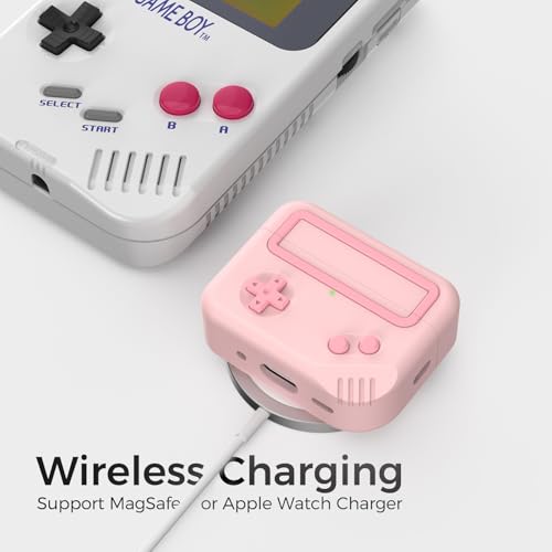 Image of TRONWIN for AirPods Pro 3 Case - 2025 Silicone Game Console Design Case for Apple AirPods Pro 3rd Generation, Cute Airpod Pro 3 Cover for Men /Women (Pink)