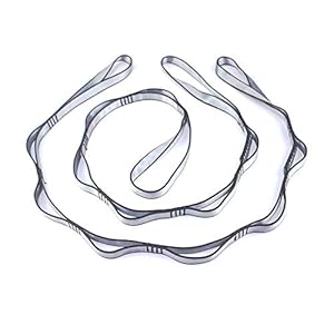 FIRESKIOR Climbing Strap Daisy Chain Nylon Daisy Chain Adjustable Strap Rope Yoga Extend Belt (2-Packs)