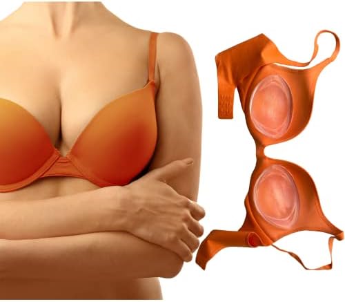 Framed Mint Silicone Bra Inserts - Push Up and Add Fullness Stay in Place Adhesive Cleavage Boosting Breast Enhancing for Dress, Swim & Everyday Wear (Medium), Clear