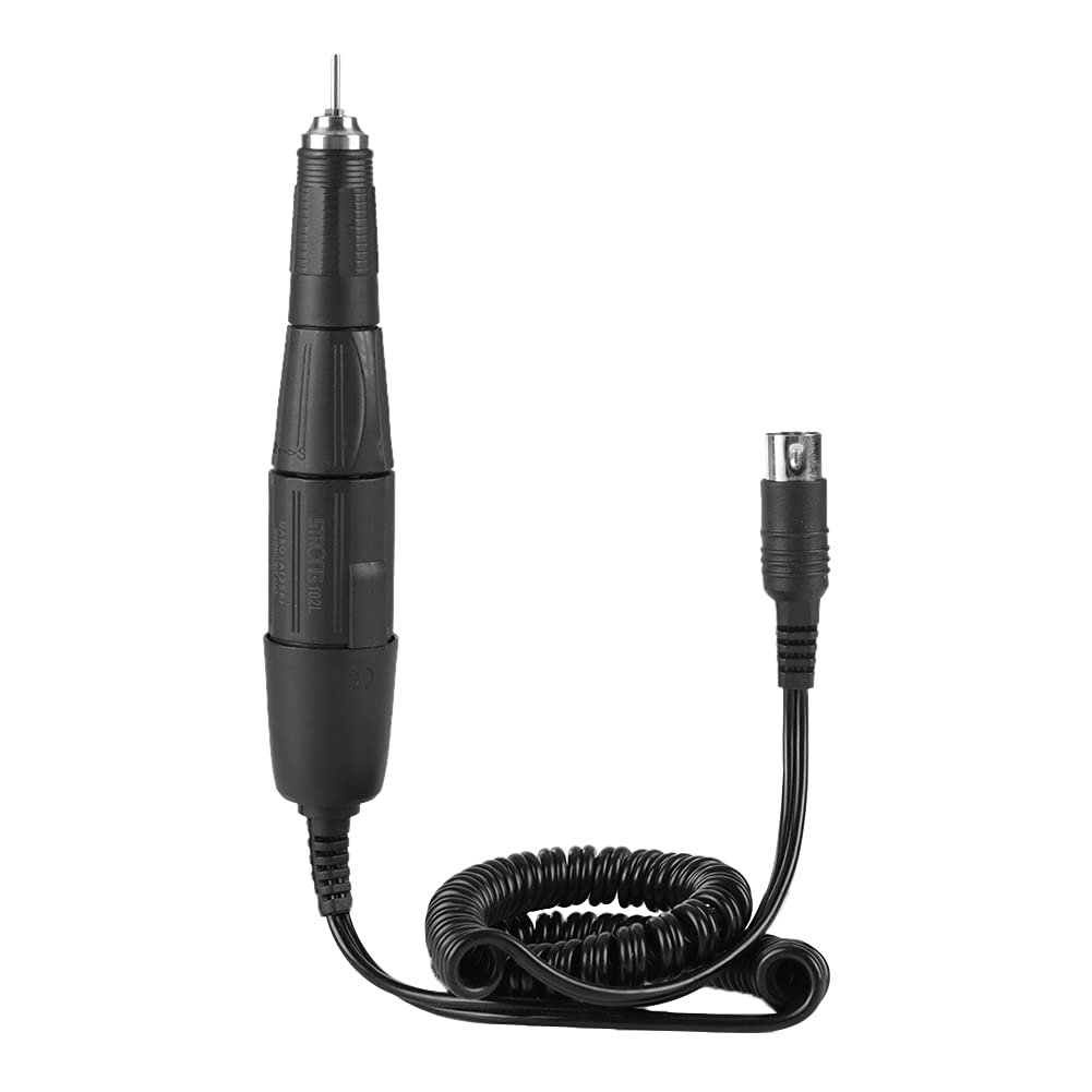 Vendite Pazze Manipolo per smalto ad alta resistenza con design a penna 102L2,35mm, impugnatura per trapano per unghie, resistente all'usura Comodo per il salone professionale faidate(black)