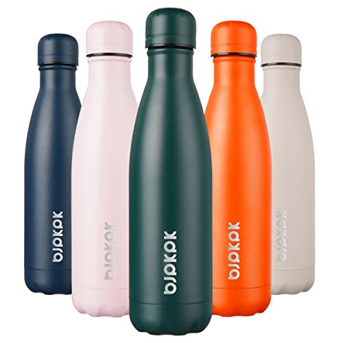 Image of BJPKPK 17 oz Insulated Water Bottle, Stainless Steel Flask, Leak Proof