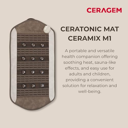 Image of CERATONIC MAT (Ceramix Ml) | Portable Far Infrared Heat Therapy Mat with Micro Ceratonic Balls for Pain Relief, Improved Sleep, and Circulation