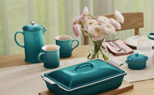 Image of Le Creuset Stoneware French Press, 34 oz., Riviera