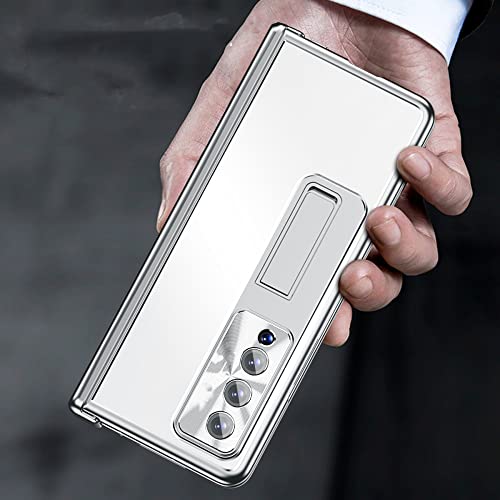 Coque Samsung Galaxy Z Fold 4 5G rigide antichoc étui rigide Z Fold 3 avec verre trempé intégré