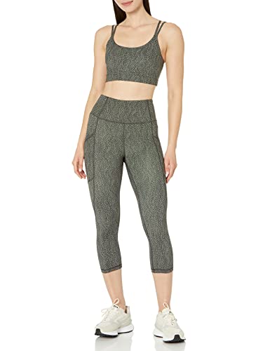 Image of Amazon Essentials Women's Comfy Padded Sports Bra, Active Sculpt Strappy Back, Removable Pads, Moisture Wicking