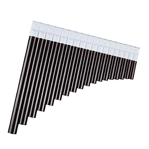 16 Pipes Pan Flute Pan Pipe C Key Abs Plastic Traditional Woodwind Musical Instrument For Beginner And Musical Lover (18 Pipes, Dark Brown And White) #TOP1