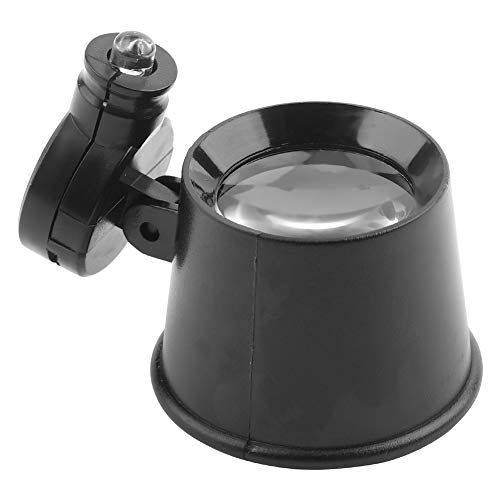 WANZSC LED 10X Loupe Eye Loupe Bijoux Loupe Unique Verre Montre Outil De Réparation, 10X Loupe Eye Watch Réparation Loupe Unique Cover