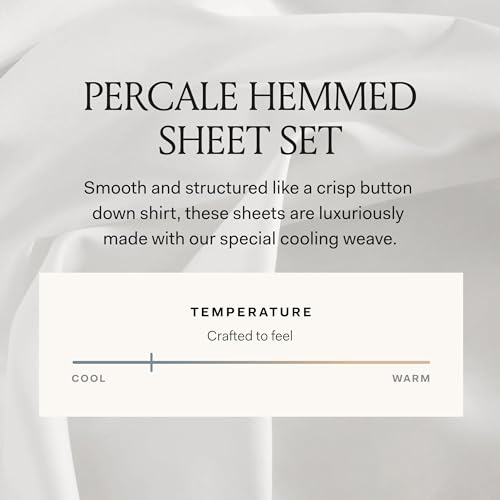 Boll & Branch Percale Sheet Set White thumbnail 9