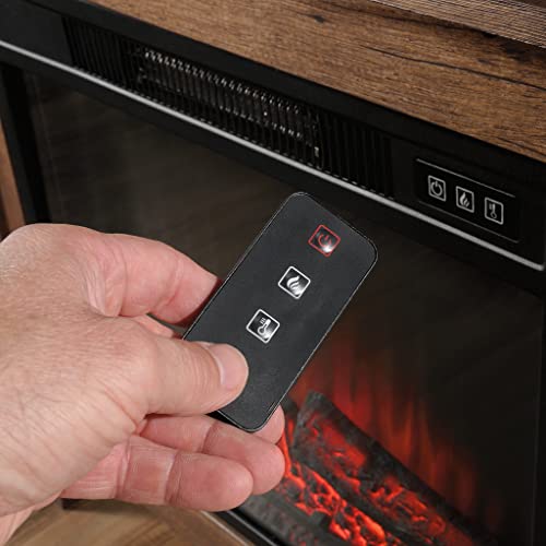 Sauder Library Fireplace, Vintage Oak Finish #TOP5