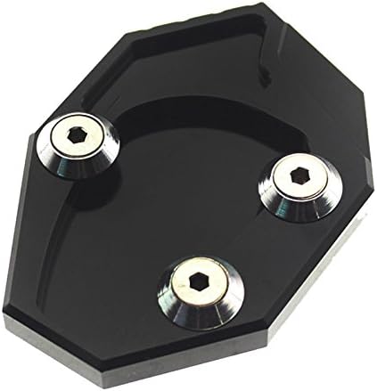 FXCNC Racing Aluminum CNC Motorcycle Side Stand Plate Kickstand Extension Pad Compatible with Kawasaki GTR1400 / Concours 14 2008-2015, Ninja ZX14R/ ZX14 /ZZR1400 2006-2015