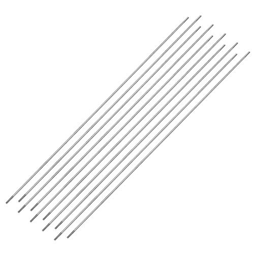 uxcell M2x300mm Pushrod Connector Stainless Steel Rod Linkage,for RC Boat,Car,Airplane,Helicopter,10pcs