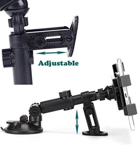 Premium Car Mount Dash Holder Swivel Cradle Stand Dashboard Dock Strong Suction for iPad 4, Air, 2, Mini, 2, 3, 4, Pro 10.5, 12.9, 9.7 - Lenovo Moto Tab (10.1) - Verizon Ellipsis 7, 8 - ZTE ZPad 8