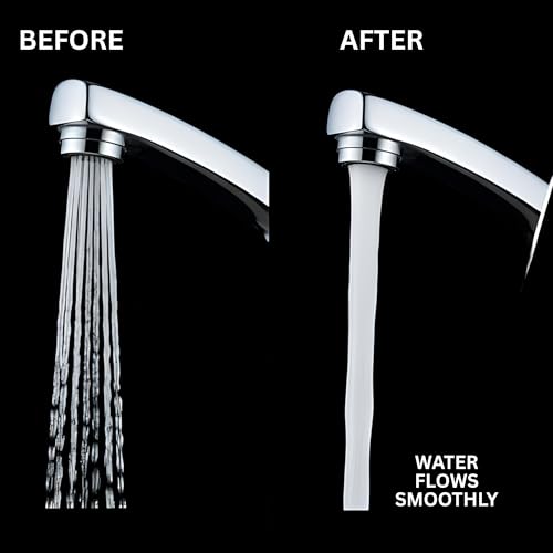 Image of High-Pressure Water Aerator Faucet Tap Foam Flow Replacement, Blue, 12 x 12 x 12 Millimetres, Plastic Fusion (40 Pieces)