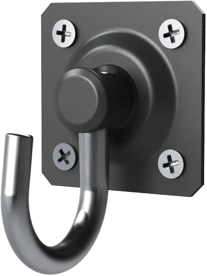 Par De Gancho Armador De Rede Mini Preto Fosco