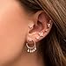 New 2026 1 Pc Stainless Steel Flower Dangle Earrings For Women Cubic Zirconia Cartilage Ear Studs Earrings Helix Tragus Piercing Jewelry Trendy Jewelry Fashion Festival