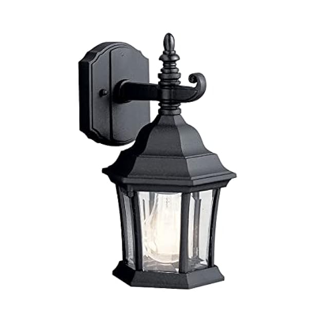 Kichler 9788BK One Light Outdoor Wall Mount