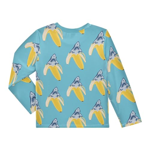 CaTaKu Boys Rash Guard Long Sleeve Swim Shirts for Toddler Rashguard Sun Shirt Kids Girls UPF 50+ Swimwear for 3-12Y2