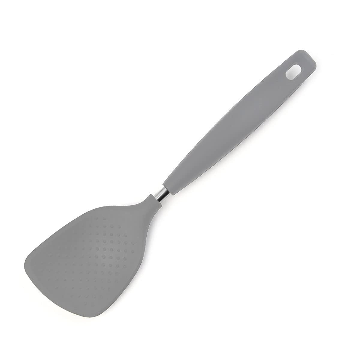 FS COOL Silicone Rice Paddle Spoon Set Non Stick Rice Spoon 30 CM Rice Scooper Rice Spatula Rice Spoon Paddle Rice Cooker Spoon Works for Rice Mashed Potato Or More (Light Grey, Set of 1)