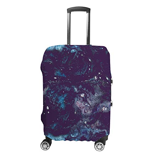 Housse de protection pour valise Ruchen aquarelle bleu foncé extensible