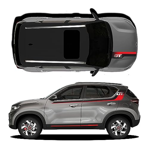 Image of GT Edition Car Graphics for Sonet| Colour - Steel Silver| Size - 30.5 x 7 cm
