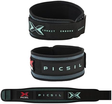 PICSIL - Weight Lifting Lumbar Belt | Customizable with Patches |...