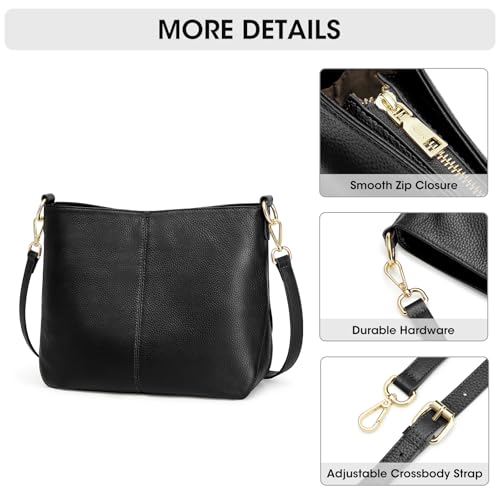Image of Kattee Leather Crossbody Bags for Women, Crossbody Purses for Women, Women's Handbags Hobo Bag with Adjustable Strap