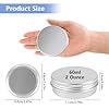 Opvixi Tins 12 Pack, 2 Ounce Salve Tins with Lids, Small Metal Aluminum Tin Jar Refillable Containers, Round Tin Travel Cosmetic Containers with Screw Lids, Tin Can for Salve, Balm, Lip Balm, Cream #1