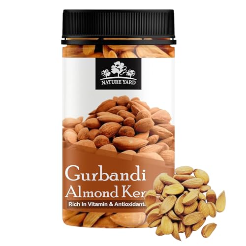 Image of NATURE YARD Orignal Afghan Gurbandi Almond /Badam Giri Rich in Oil - 100% Pure & Natural - 250Gm