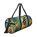 Fashion Pineapple Travel Duffel Bag Sports Gym Bag, Lightweight Overnight Weekender Bag With Shoes Compartment Yoga Gym Sports Bag For Men Women
