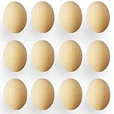 【Tamaño】 El tamaño del huevo de madera es de aproximadamente 6 cm * 4,3 cm. Los huevos de madera tienen muchos espacios en blanco en la superficie, perfectos para pintar, etc.