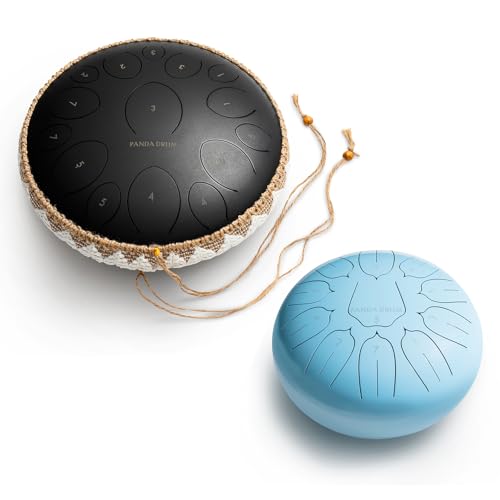 Pro y Plus Steel Tongue Drums 432 Hz Negro y Azul miniatura 1
