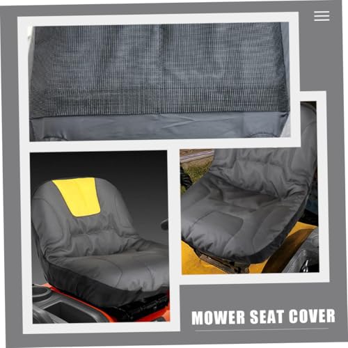 Housse siège tondeuse tracteur de jardin polyester avec pochette