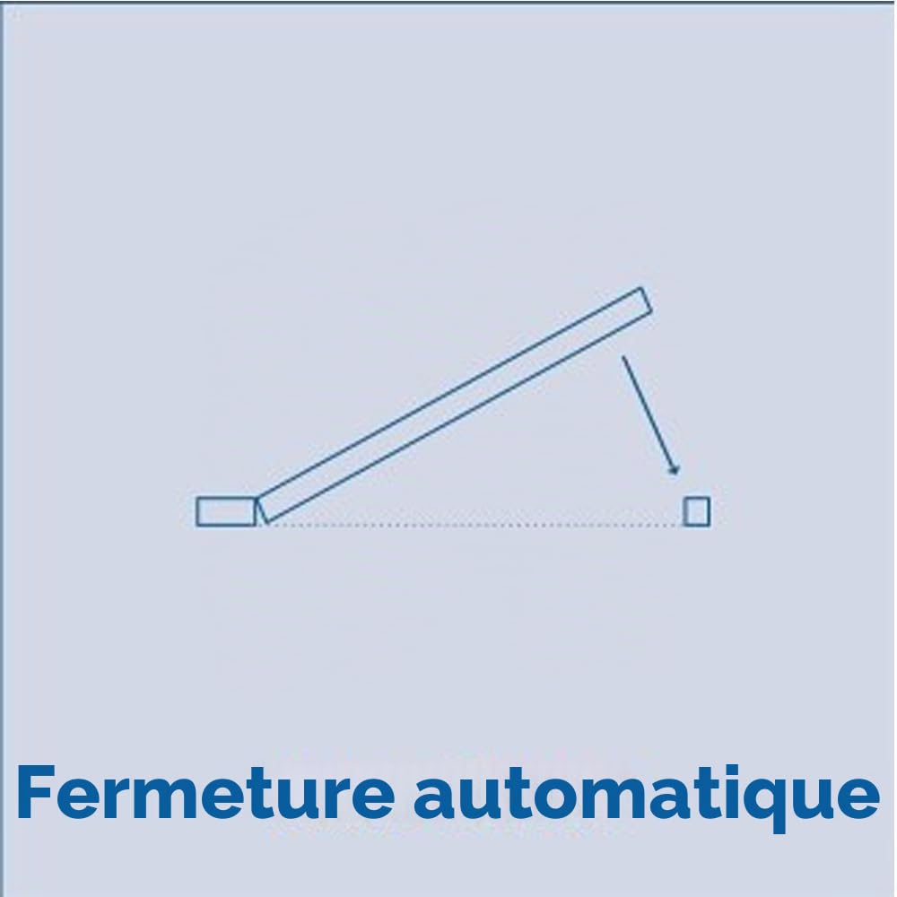 Safetots Barrière de Sécurité à Pression à Fermeture Automatique, Extra Étroite, Barrière d'Escalier à Fermeture Automatique pour Bébé, Barrière de Sécurité, 61cm - 66,5cm, Couleur Blanc