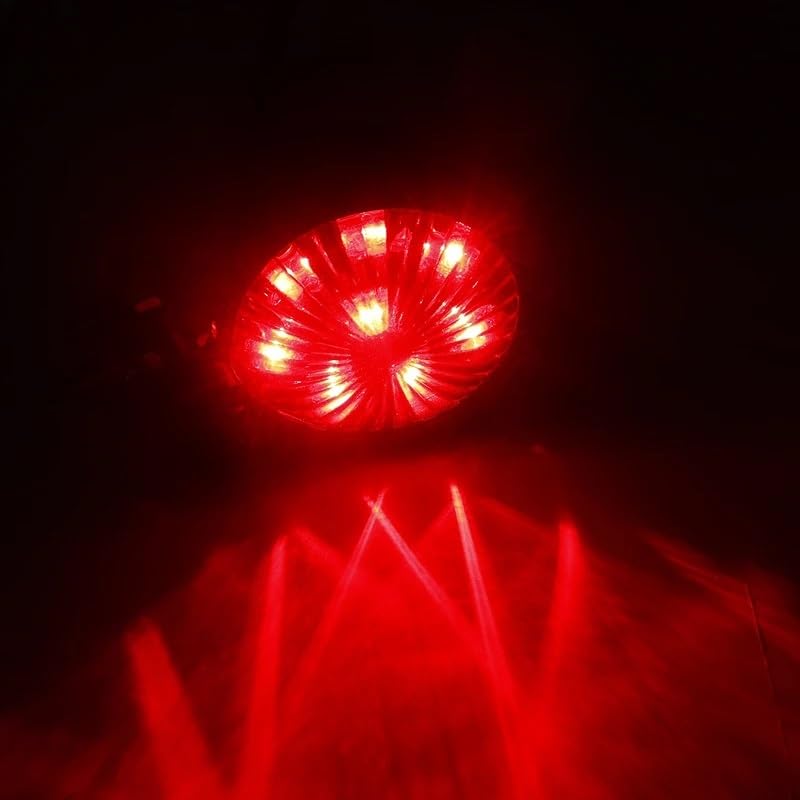 Feu arriere de moto rouge 12V style reglable pour chopper - 5