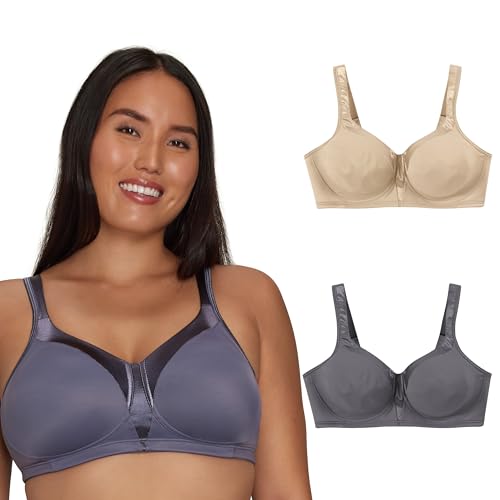 PLAYTEX womens 18 Hour Silky Soft Smoothing Wireless Bra, Full-coverage T-shirt Bra, Single Or 2-pack