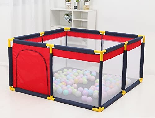 Image of BabyGo Fence Jumbo Size Ball Pit Structure Ball Pool For Kids Indoor And Outdoor(Balls Not Included)(101Cm X 101Cm X 64Cm) Sample, Multicolor, Ball Theme